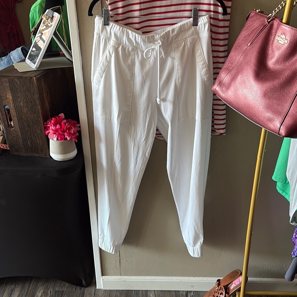 White Women's Jogger Pants